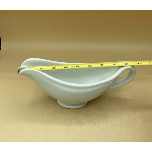 USQMC Shenango China World War 2 Mess Hall Gravy Boat WWII White 1940’s - Picture 9 of 12